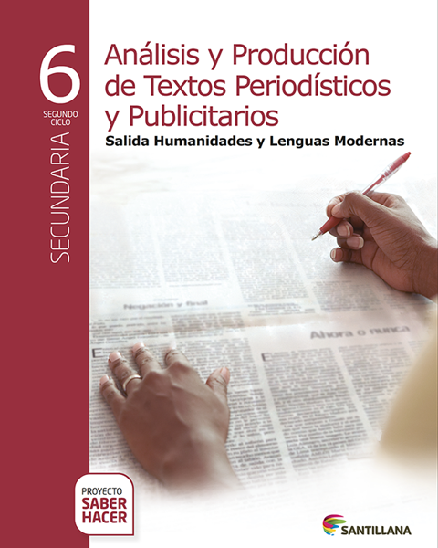 Imagen de ANALISIS Y PROD DE TEXTO L MODERNAS 6 SABER HACER